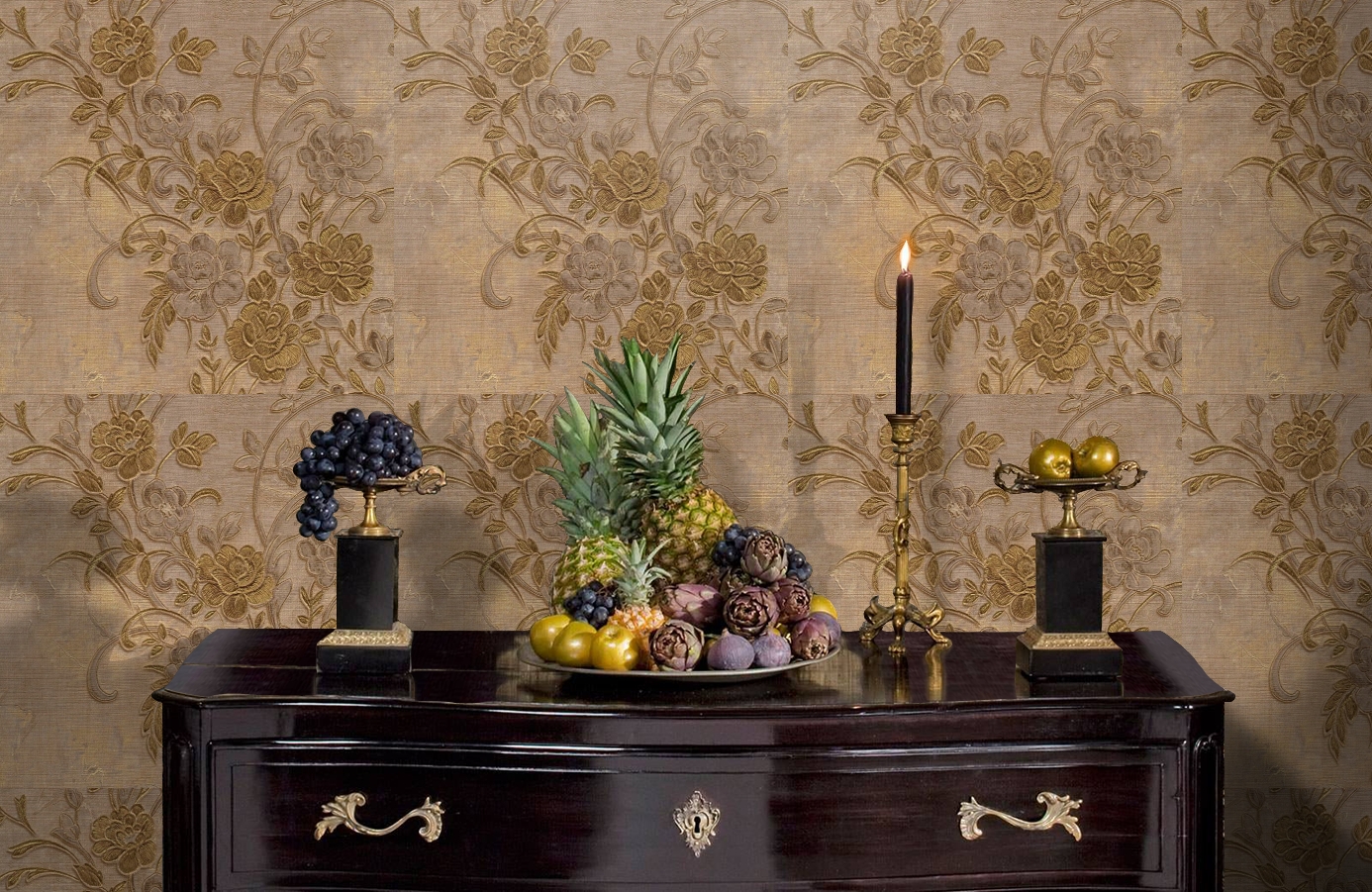 Обои 80936 фото в интерьере гостиной