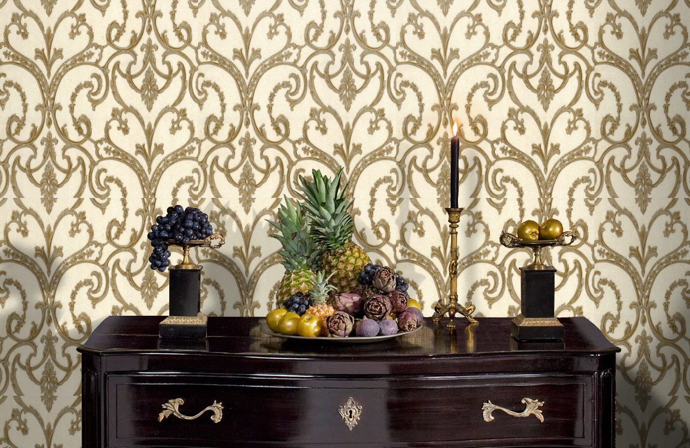 Обои 81402 фото в интерьере гостиной