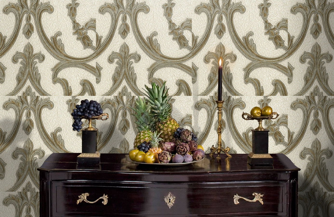 Обои 81402 фото в интерьере гостиной