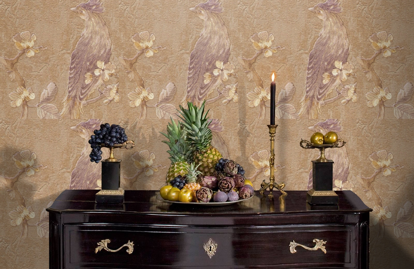 Обои 81655 фото в интерьере гостиной