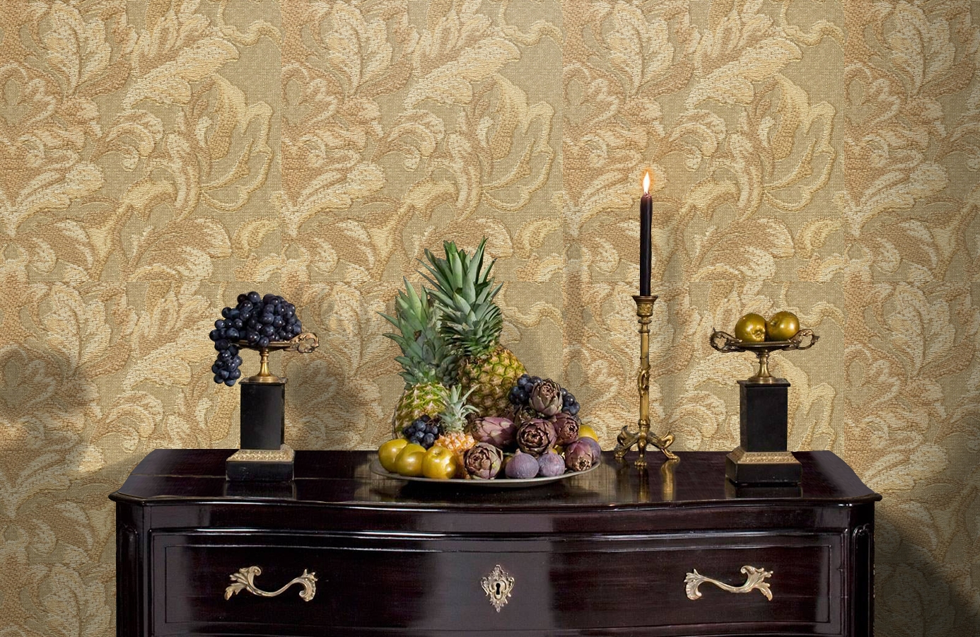 Обои 81690 фото в интерьере гостиной