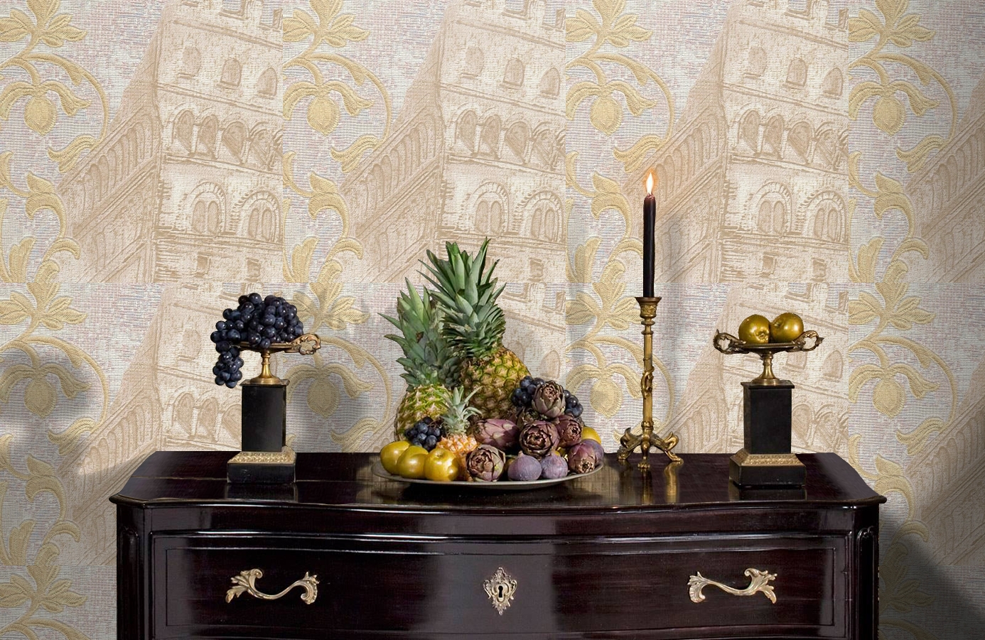 Обои 81707 фото в интерьере гостиной