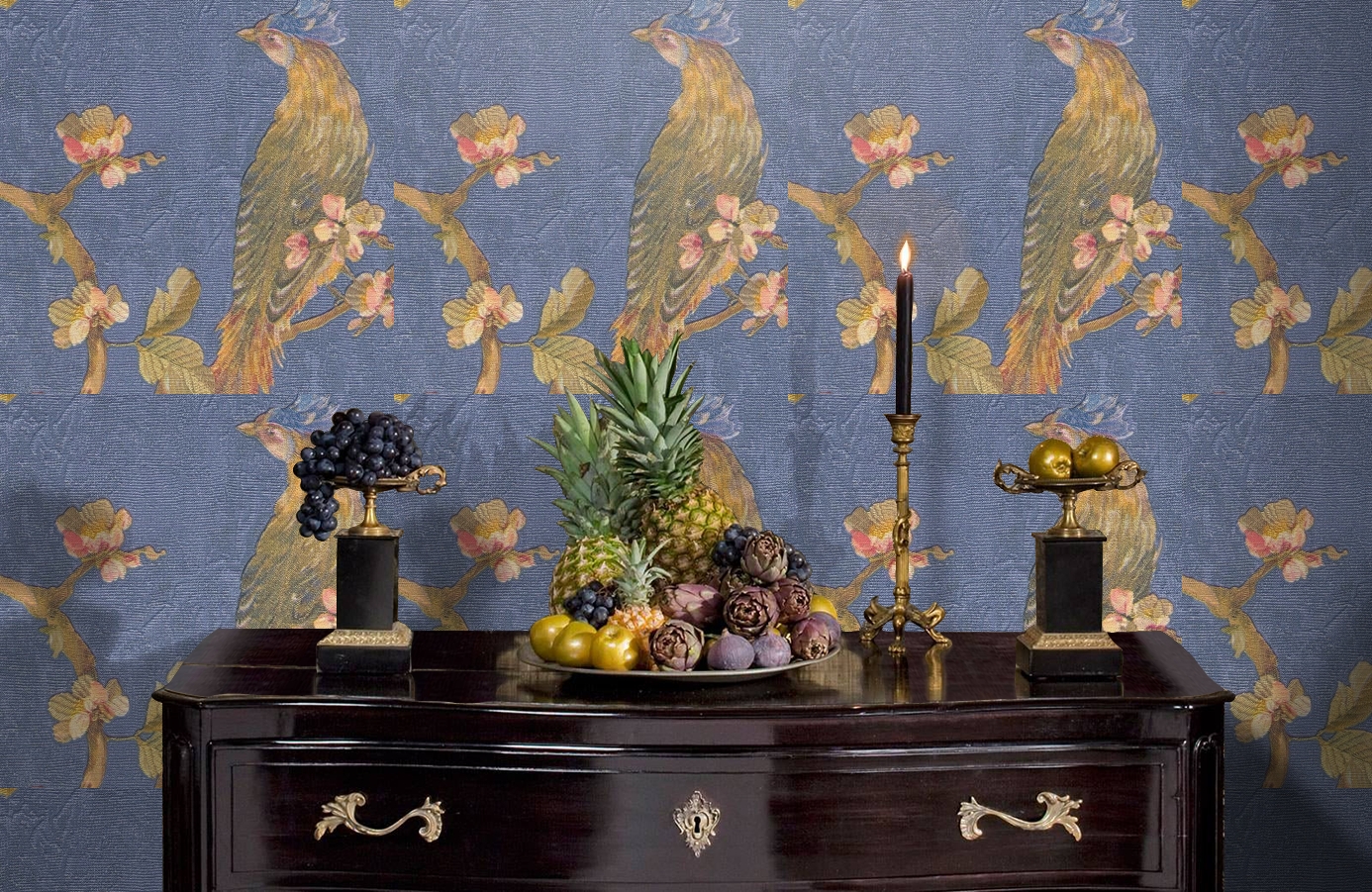 Обои 81729 фото в интерьере гостиной