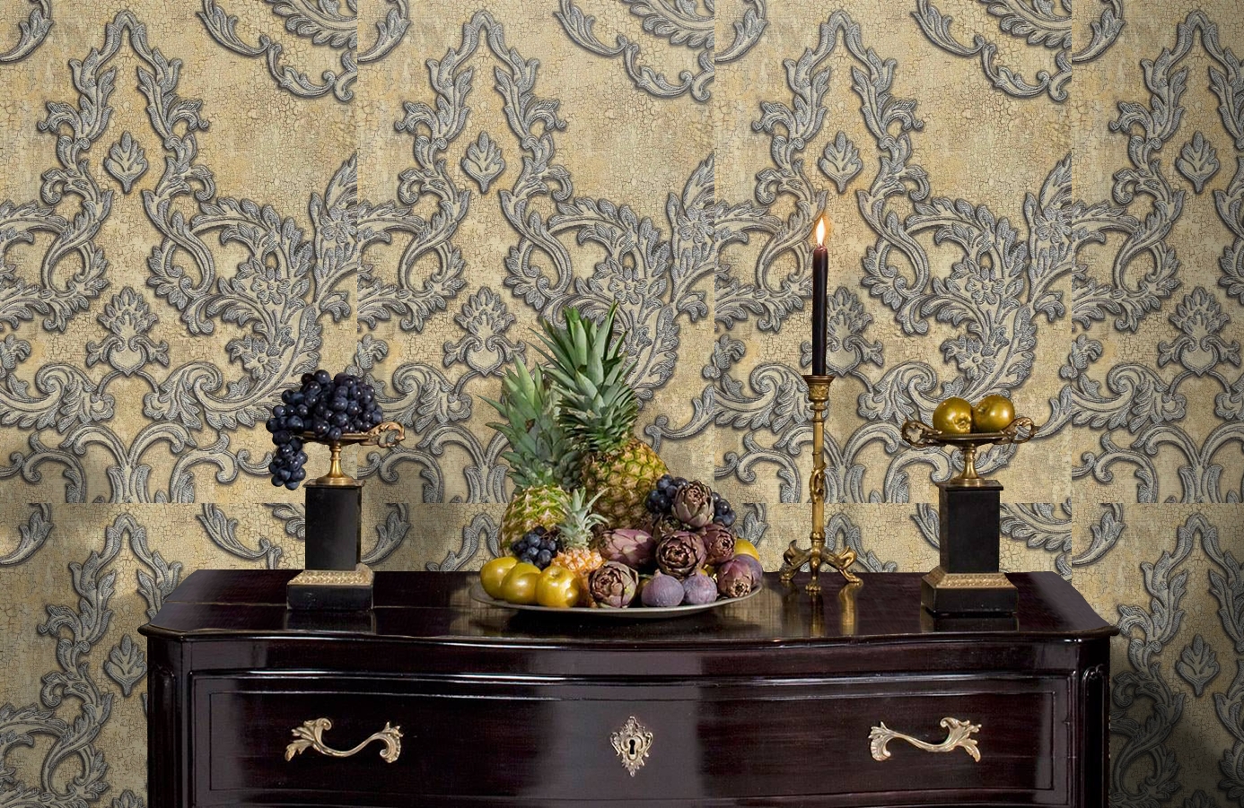 Обои 81804 фото в интерьере гостиной