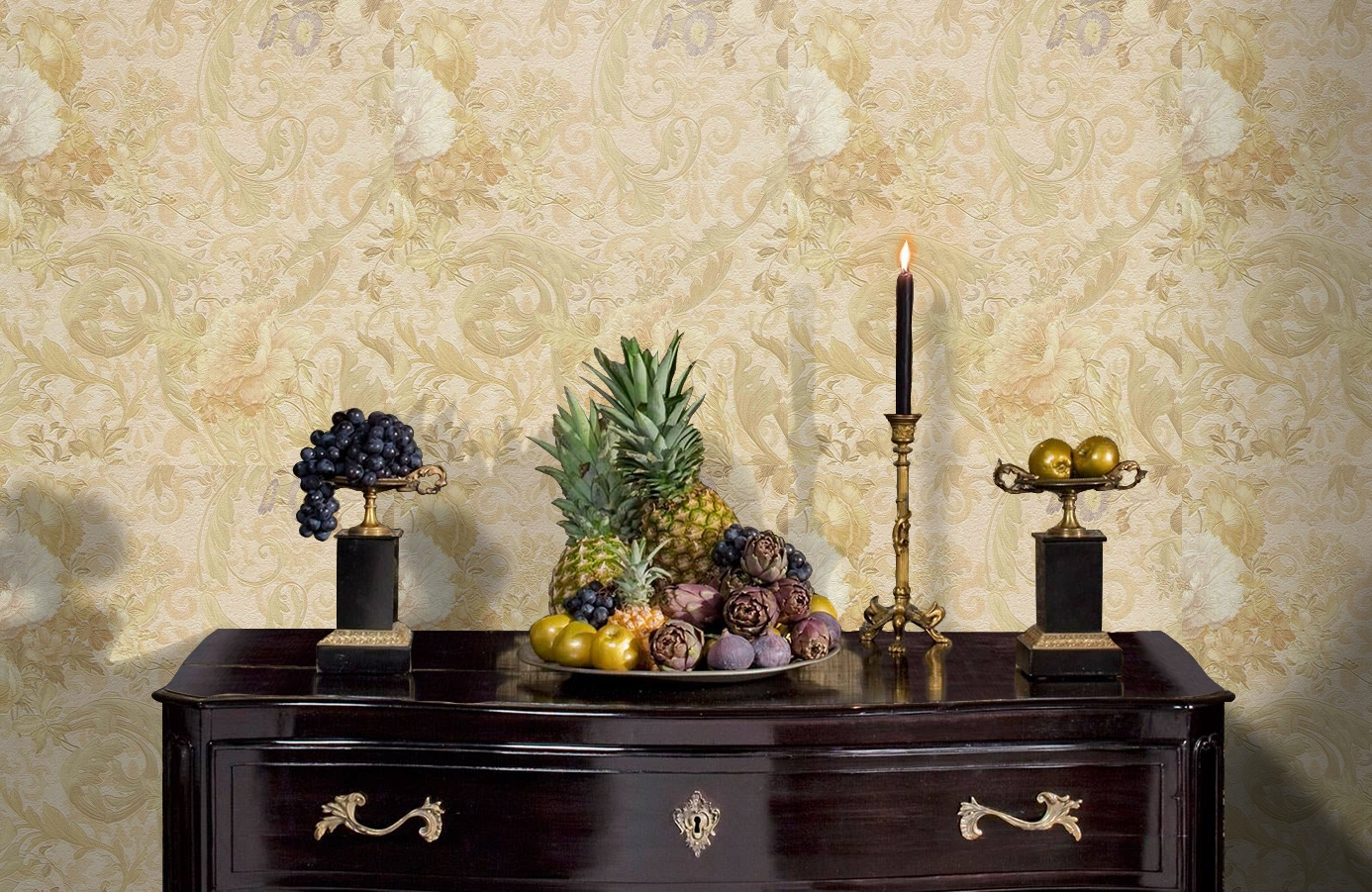 Обои 81819 фото в интерьере гостиной