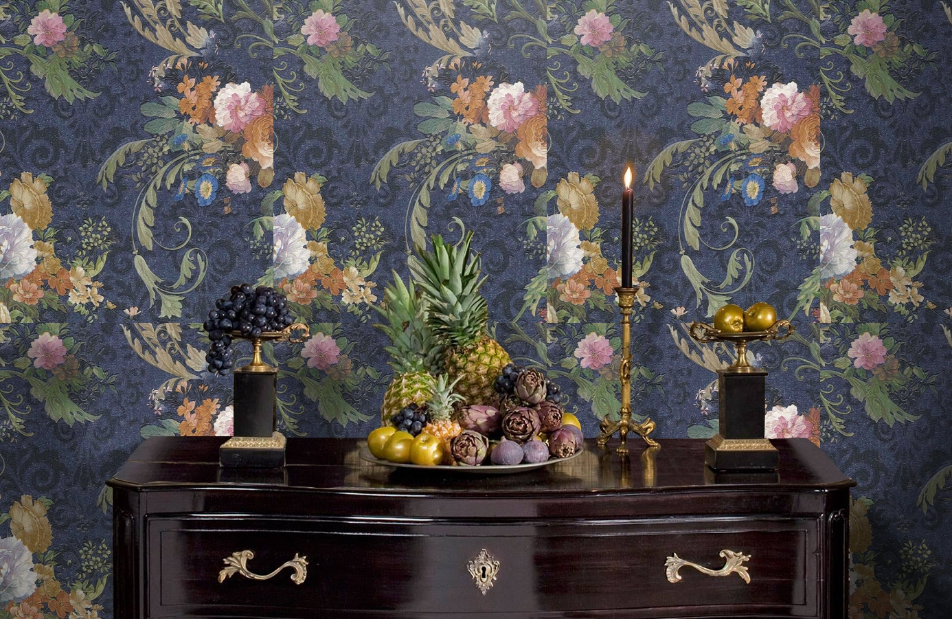 Обои 81823 фото в интерьере гостиной