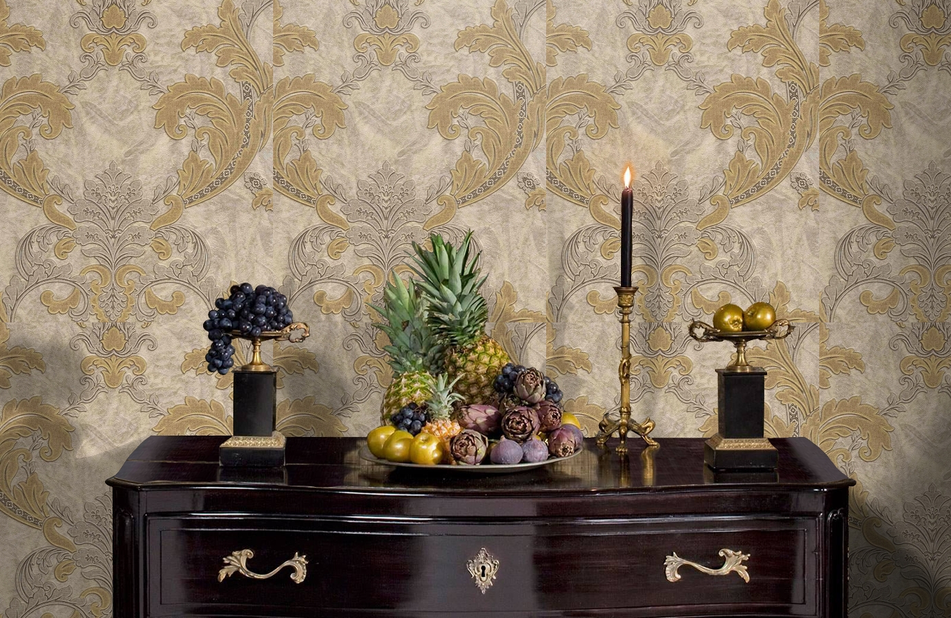 Обои 81852 фото в интерьере гостиной