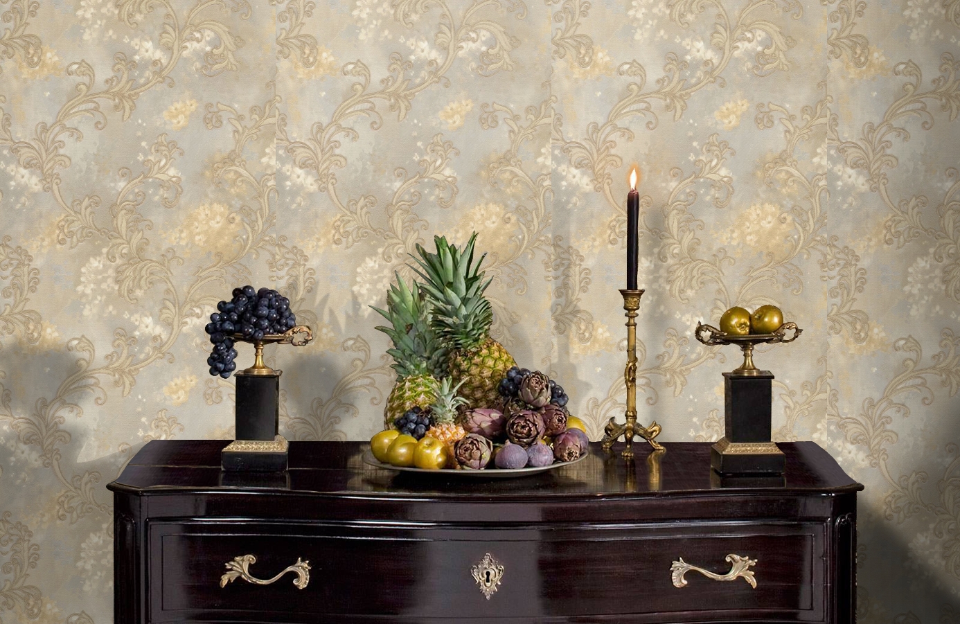 Обои 82201 фото в интерьере гостиной