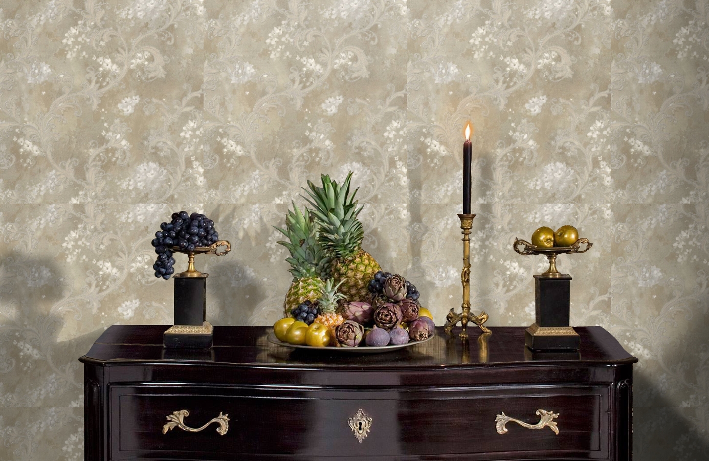 Обои 82204 фото в интерьере гостиной