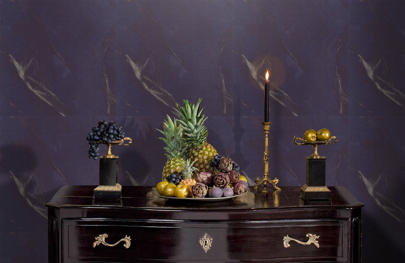 Обои 82228 фото в интерьере гостиной