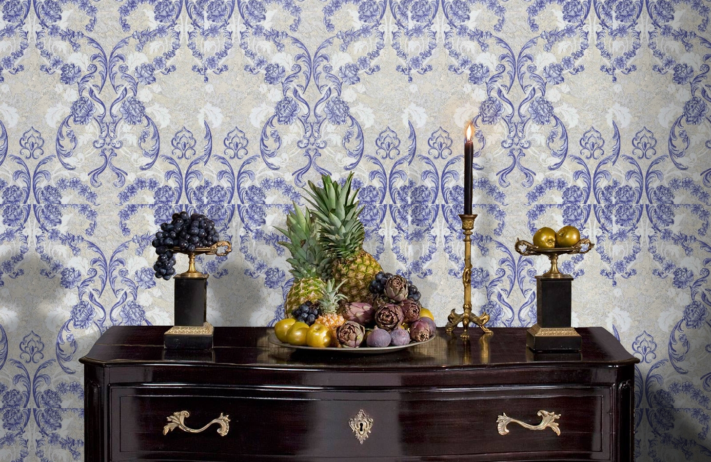 Обои 82332 фото в интерьере гостиной