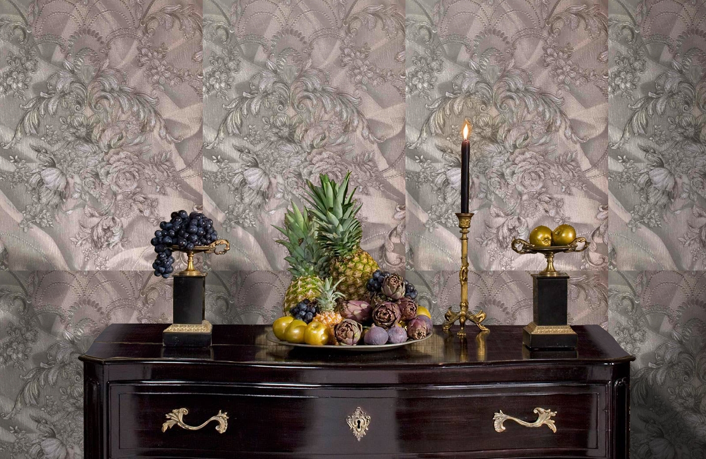 Обои 82407 фото в интерьере гостиной