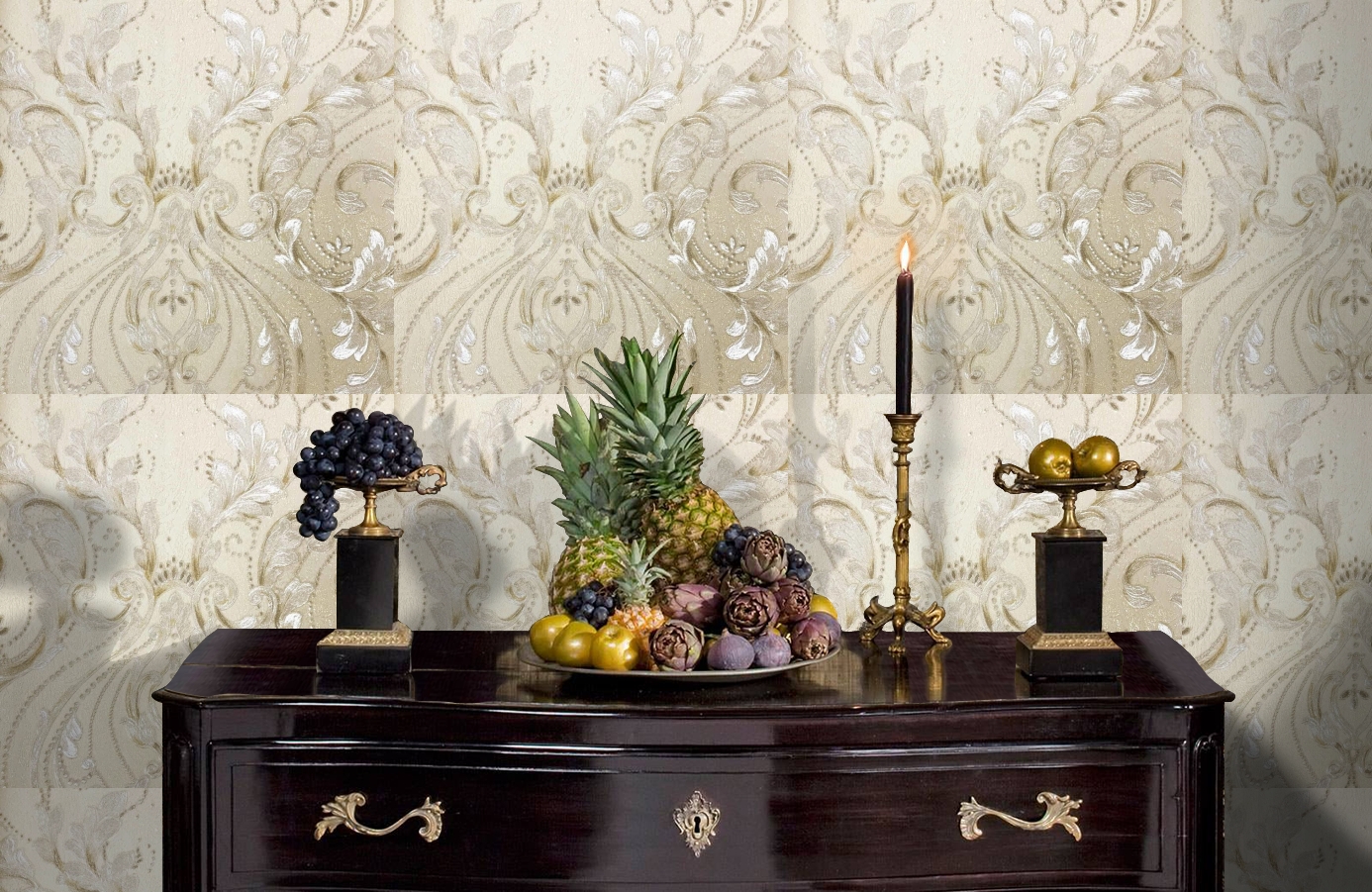 Обои 82440 фото в интерьере гостиной