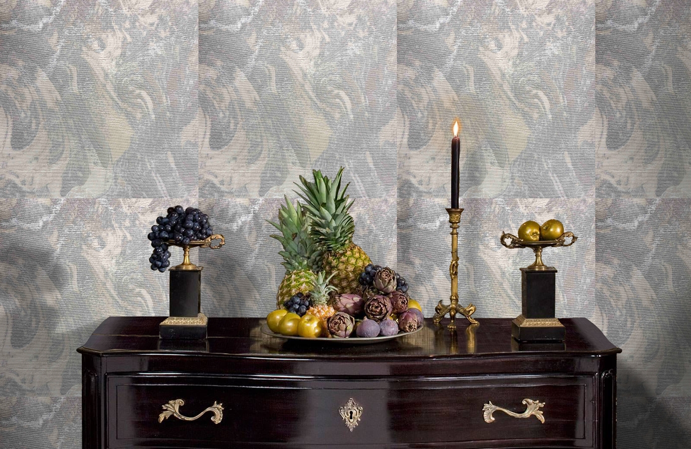 Обои 82458 фото в интерьере гостиной