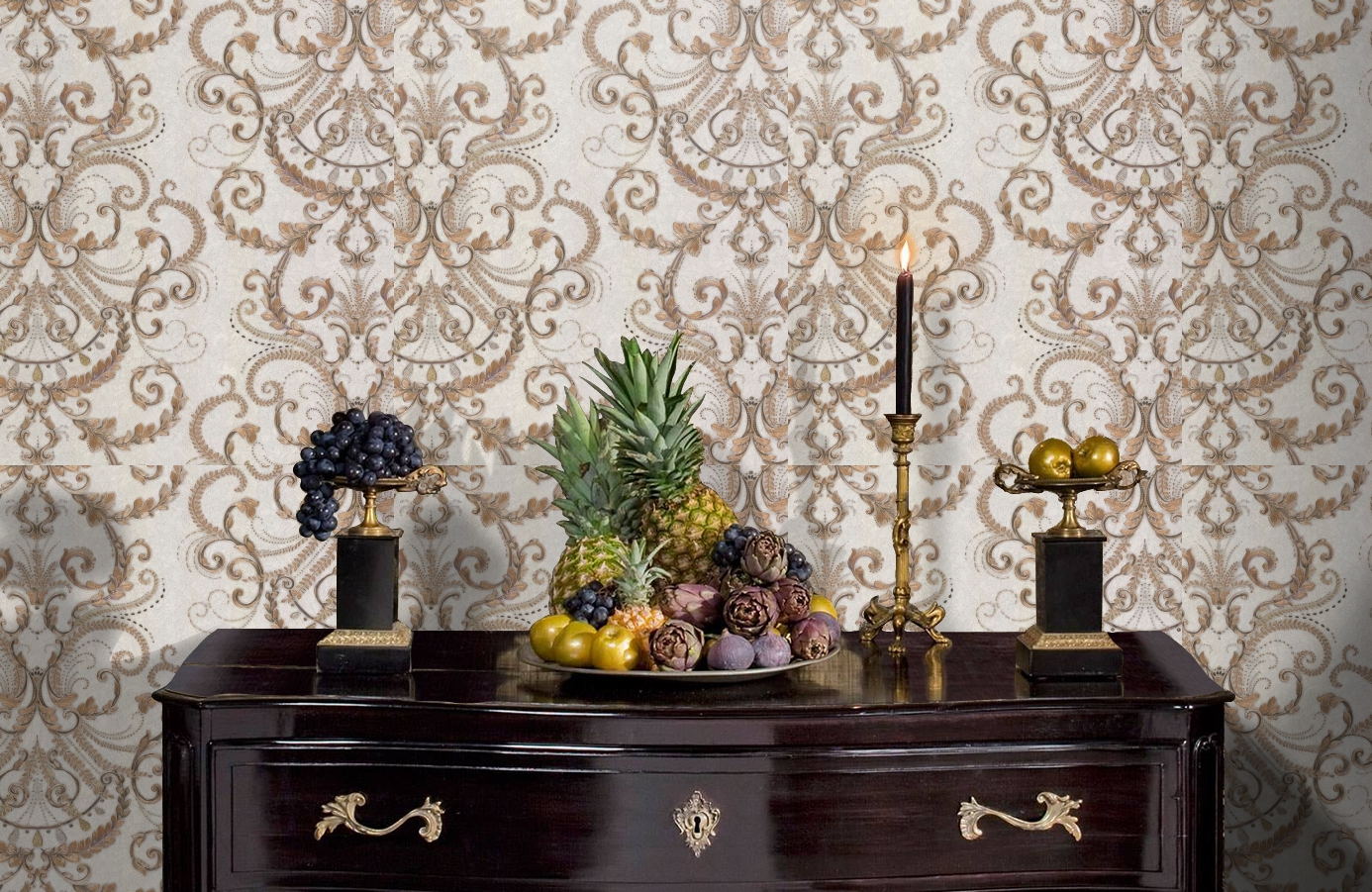 Обои 82505 фото в интерьере гостиной