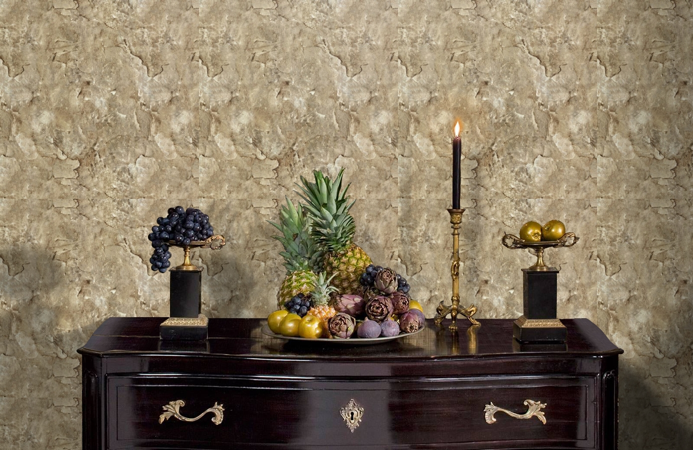 Обои 82606 фото в интерьере гостиной