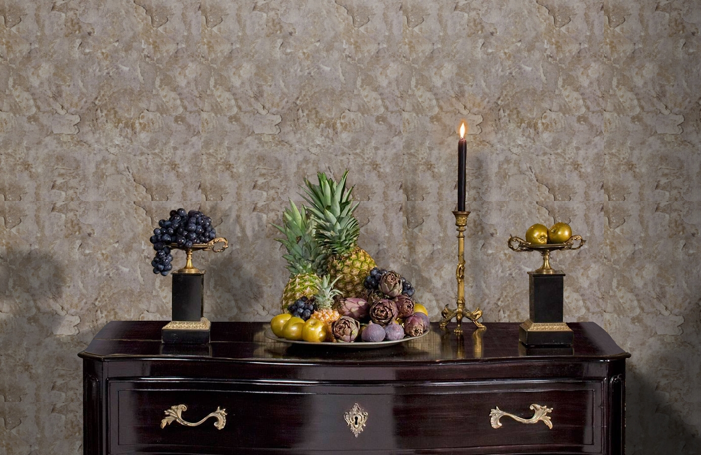 Обои 82610 фото в интерьере гостиной