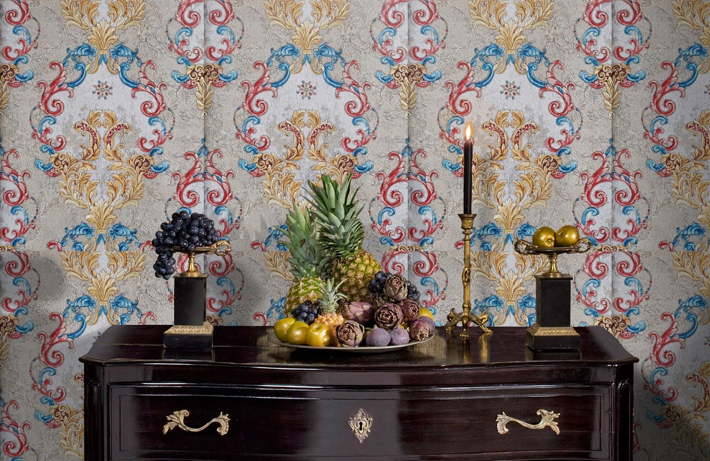 Обои 82801 фото в интерьере гостиной