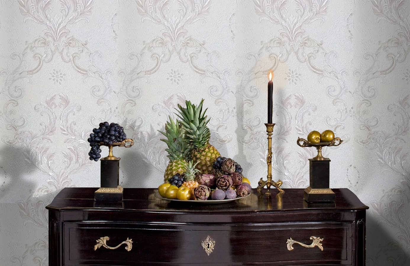 Обои 82813 фото в интерьере гостиной