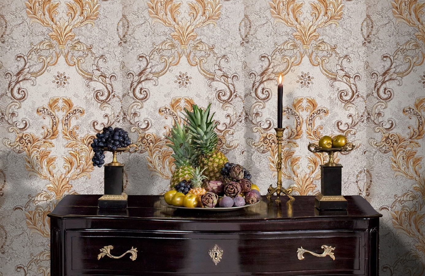 Обои 82814 фото в интерьере гостиной