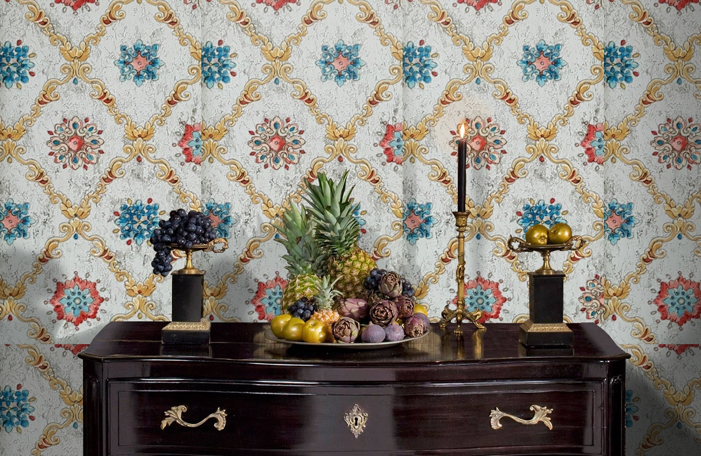 Обои 82818 фото в интерьере гостиной