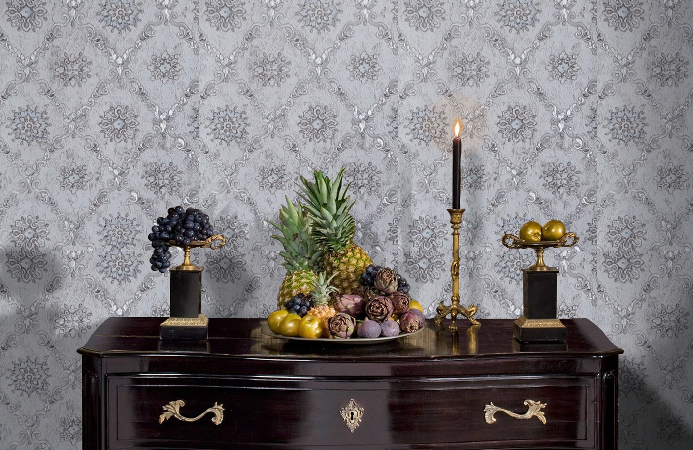 Обои 82826 фото в интерьере гостиной