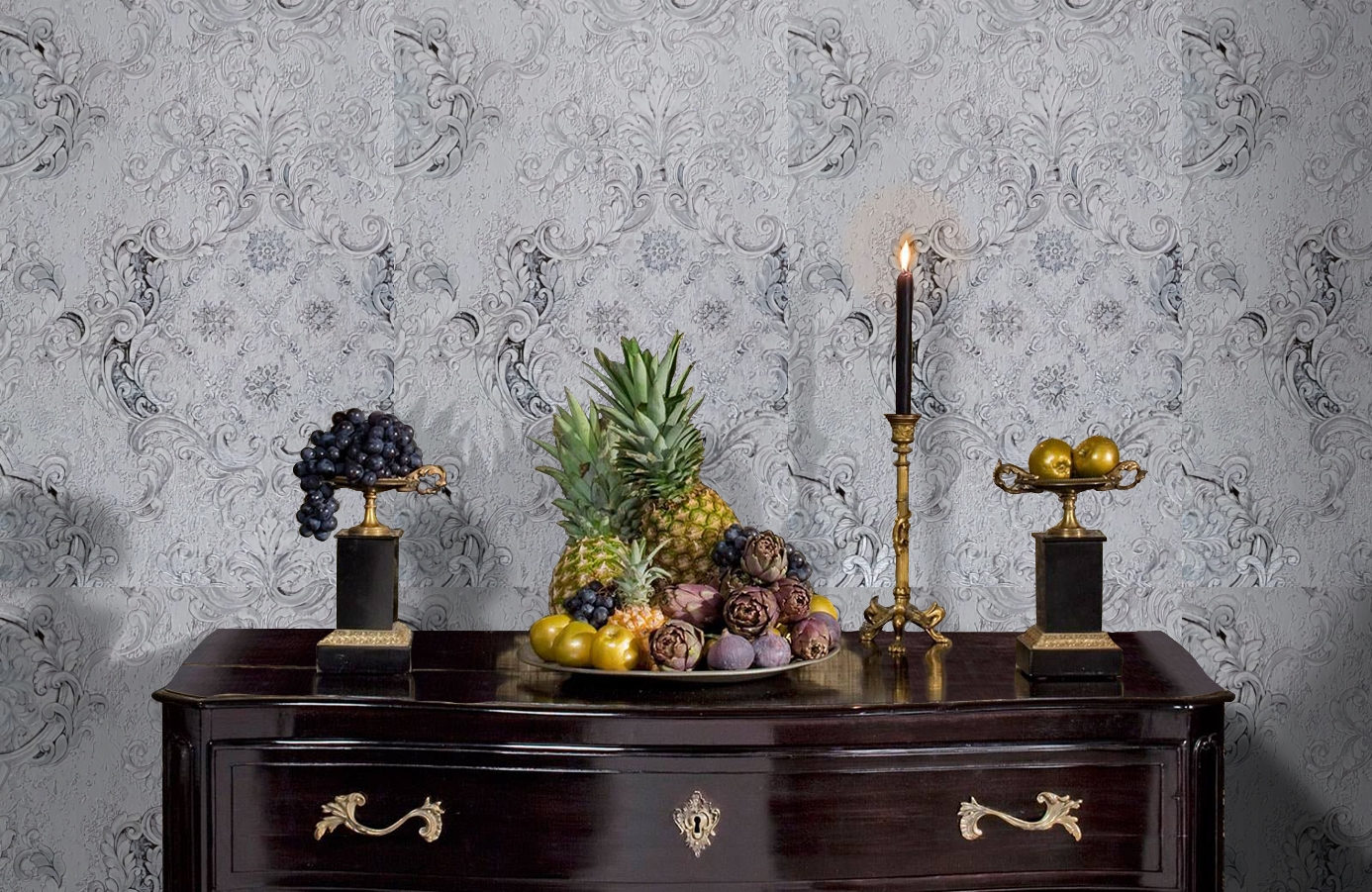 Обои 82830 фото в интерьере гостиной