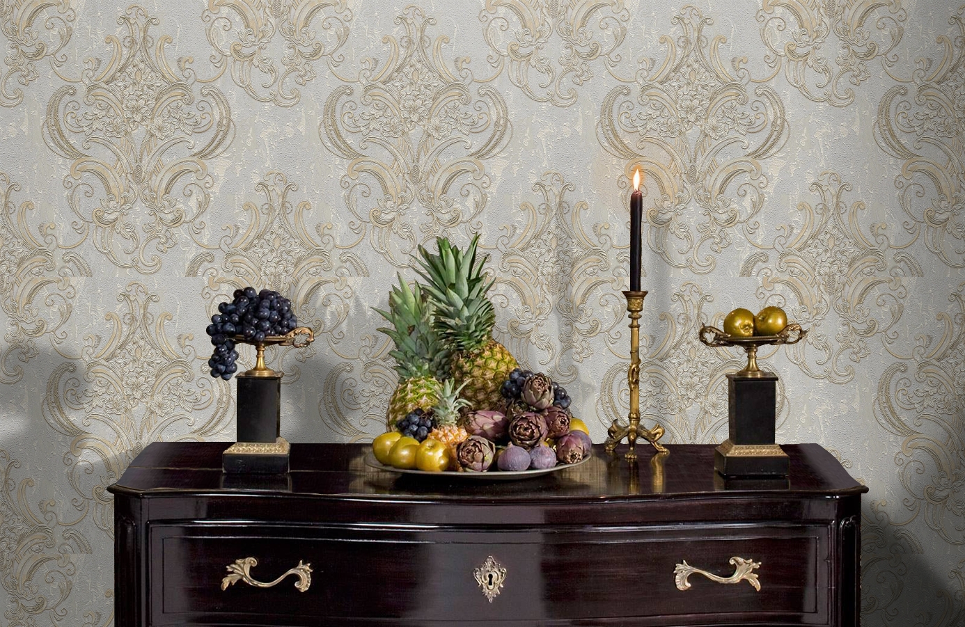 Обои 83418 фото в интерьере гостиной