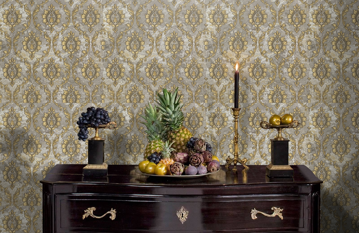 Обои 83652 фото в интерьере гостиной