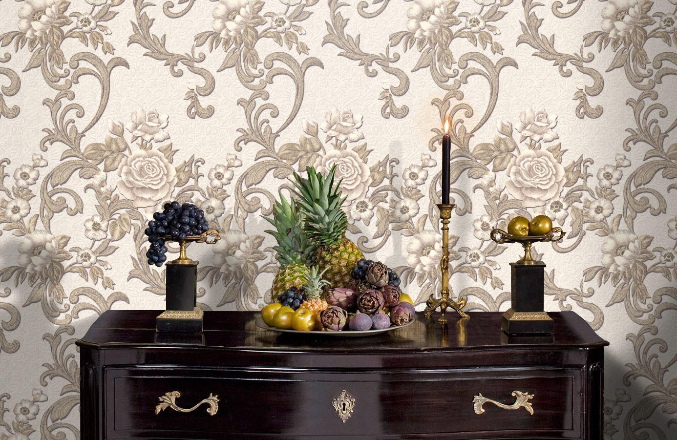 Обои 1069-02 фото в интерьере гостиной