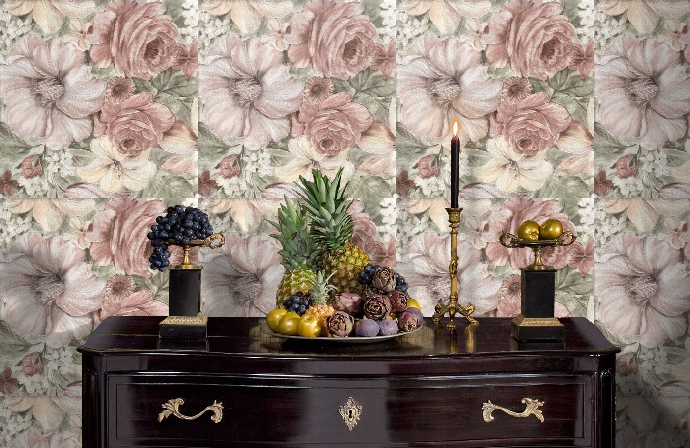 Обои 1110-04 фото в интерьере гостиной