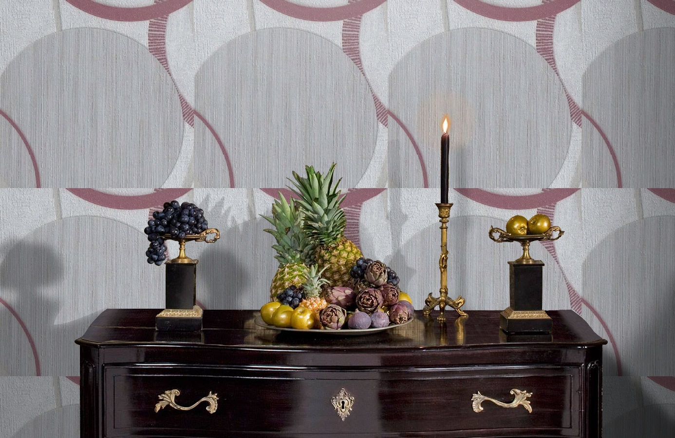 Обои 1127-07 фото в интерьере гостиной