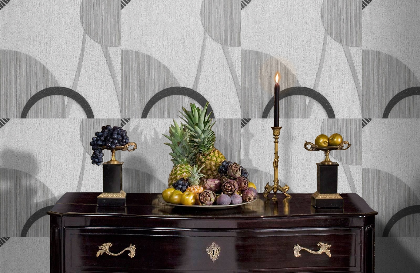 Обои 1127-11 фото в интерьере гостиной