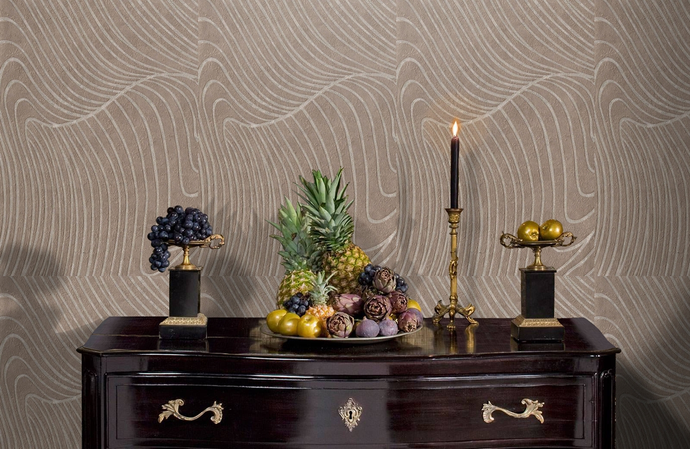 Обои 1131-12 фото в интерьере гостиной