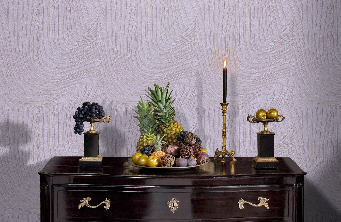 Обои 1131-18 фото в интерьере гостиной