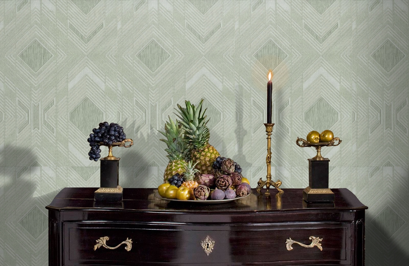 Обои 1133-04 фото в интерьере гостиной