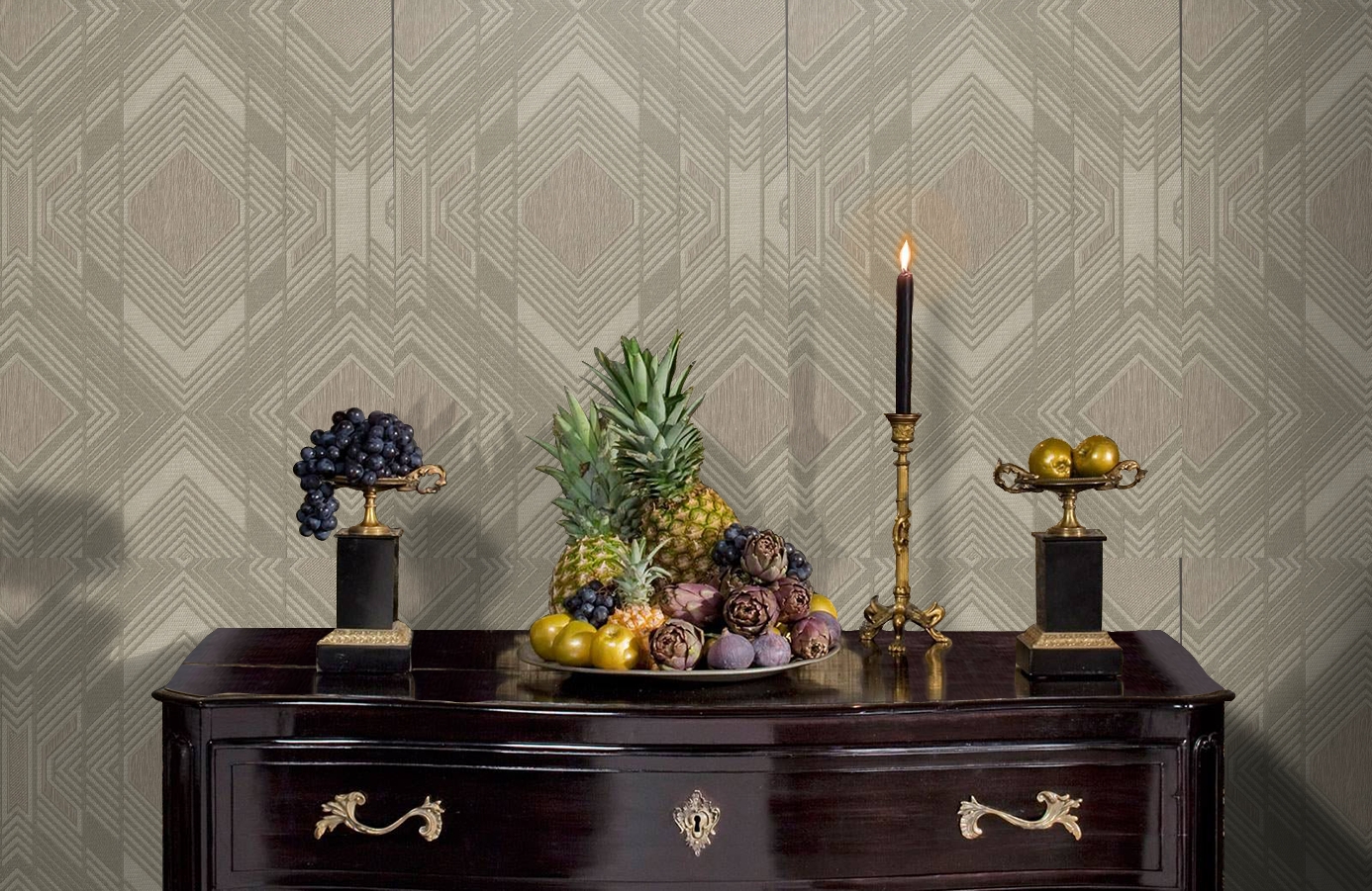 Обои 1133-12 фото в интерьере гостиной