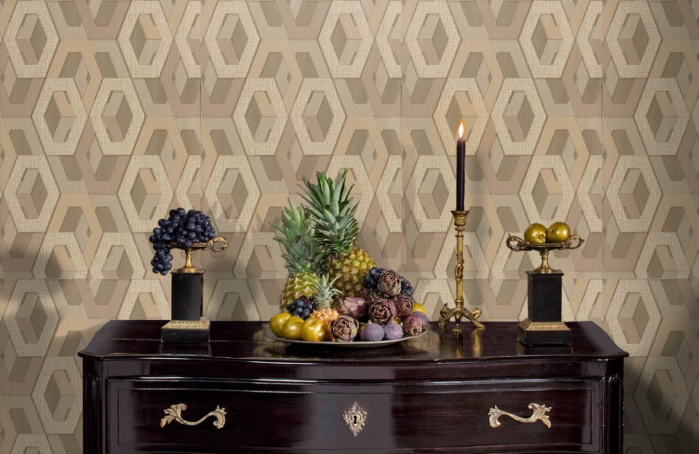 Обои 1137-02 фото в интерьере гостиной