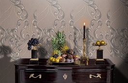 Обои 1153-12 фото в интерьере гостиной превью