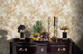 Обои 1159-01 фото в интерьере гостиной превью