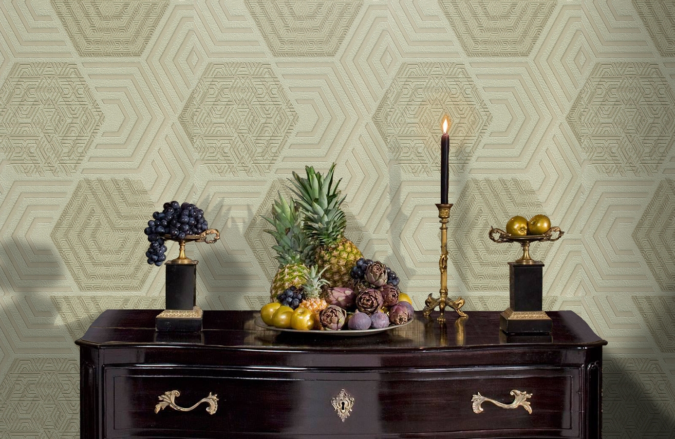 Обои 1161-04 фото в интерьере гостиной