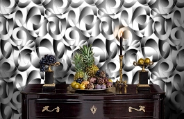 Обои 3544-7 фото в интерьере гостиной превью