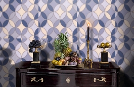 Обои 3722-2 фото в интерьере гостиной превью