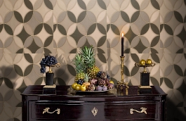 Обои 3722-5 фото в интерьере гостиной превью