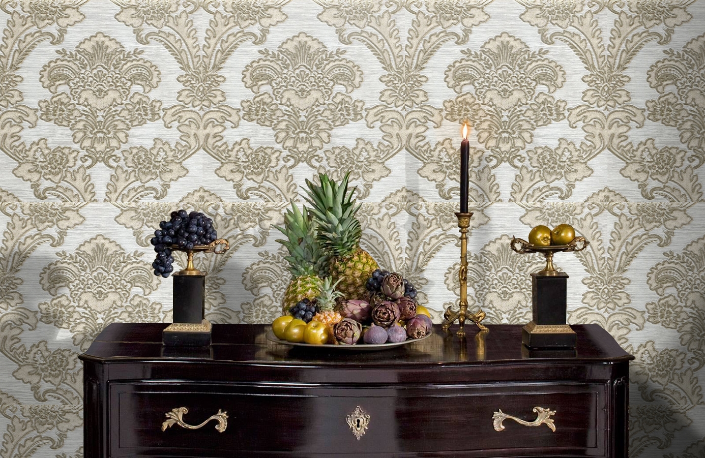 Обои 4002 фото в интерьере гостиной