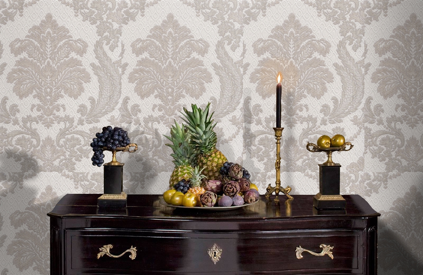 Обои 4573-3 фото в интерьере гостиной