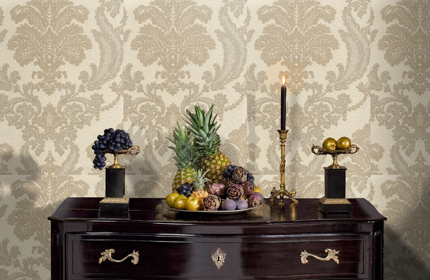 Обои 4573-4 фото в интерьере гостиной