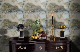 Обои 46425 фото в интерьере гостиной превью