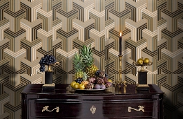 Обои 6005-06 фото в интерьере гостиной превью