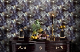 Обои 6172-3 фото в интерьере гостиной превью